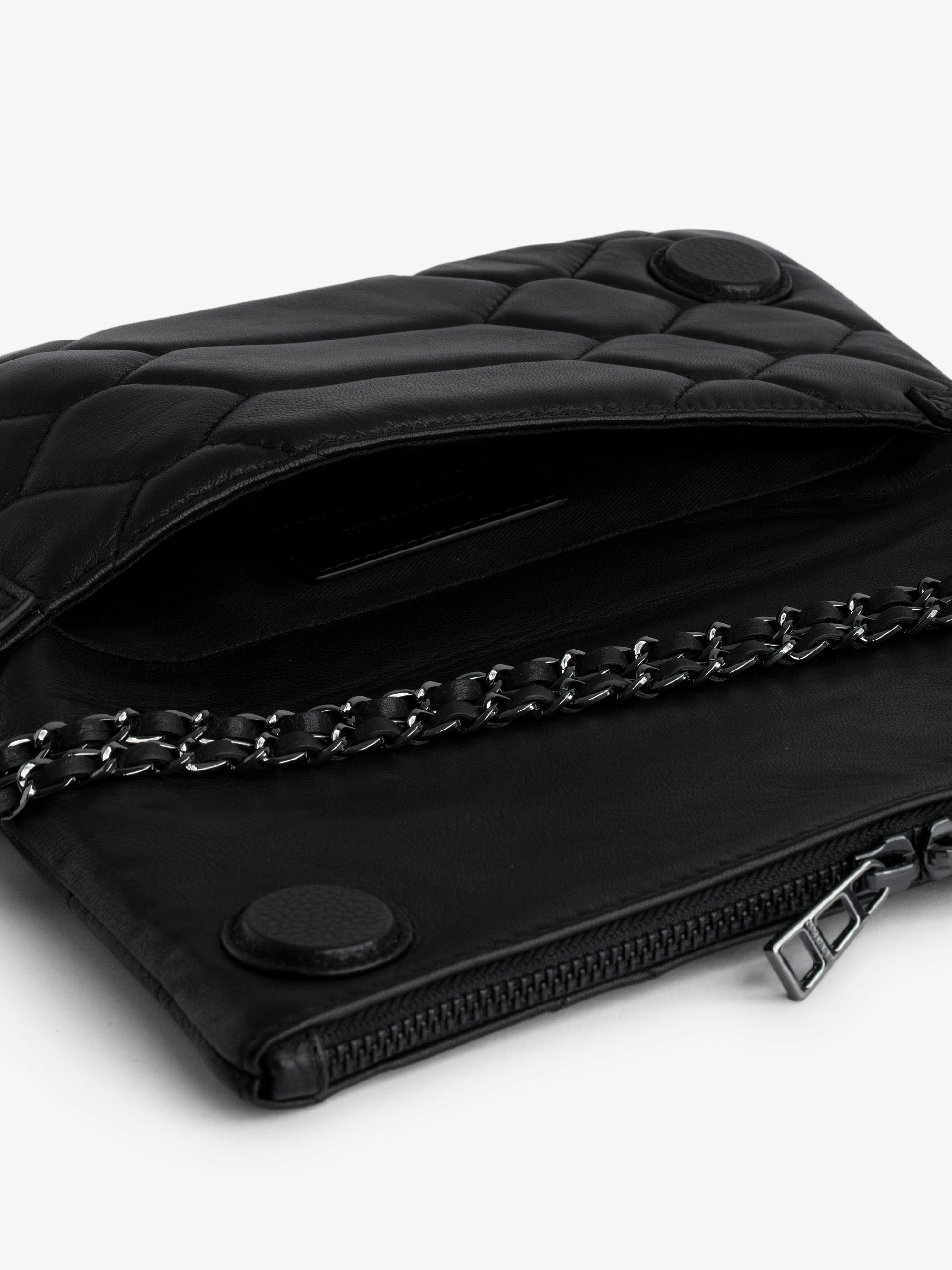 Quilted Rock Clutch - Iconic rock clutch in quilted leather.